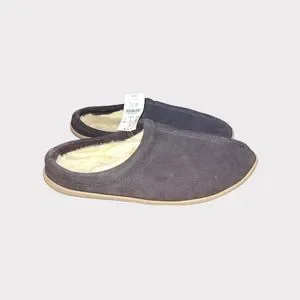 Crew Factory Shoes Jcrew Factory Dark Brown Scuff Slippers